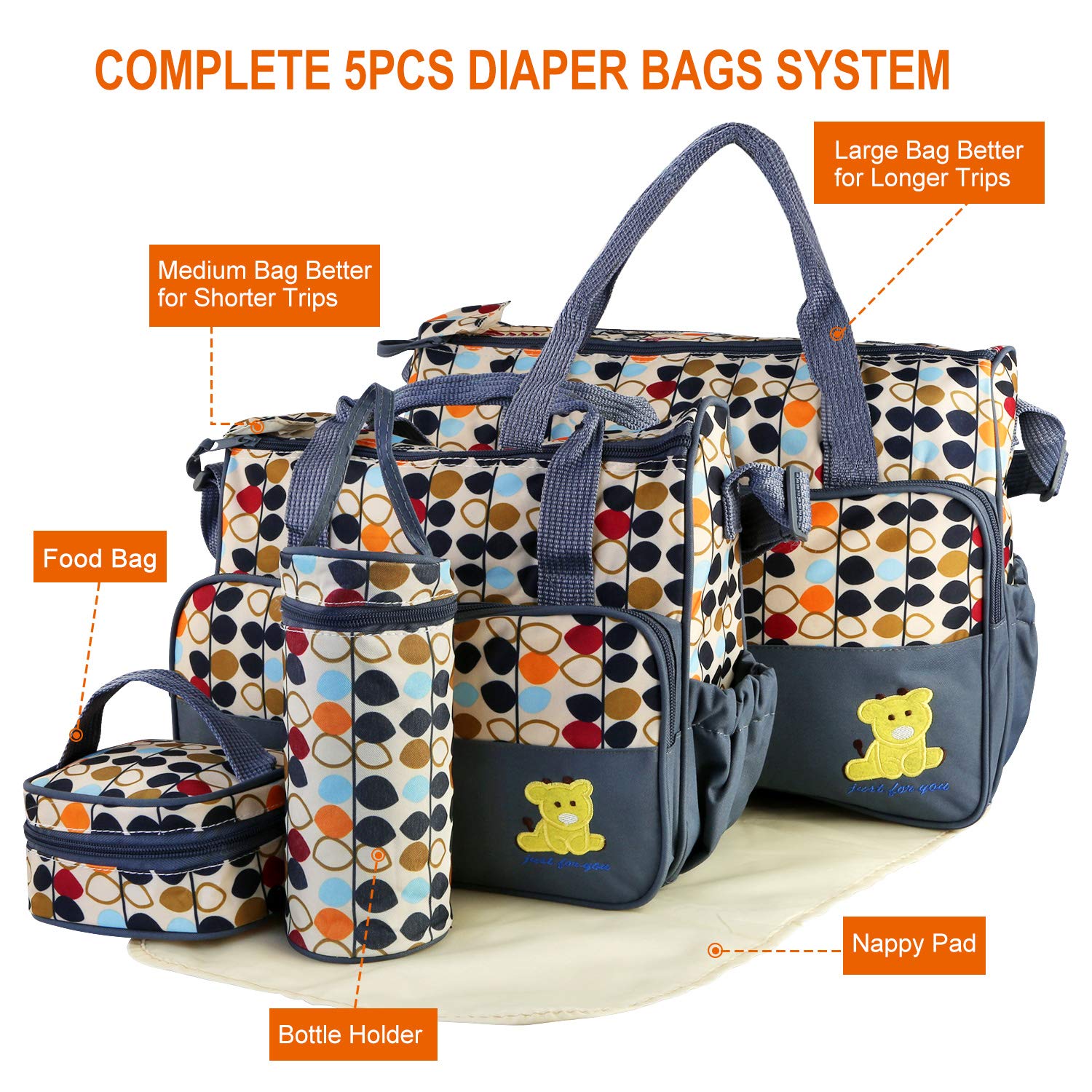 Baby diaper bag tote best sale