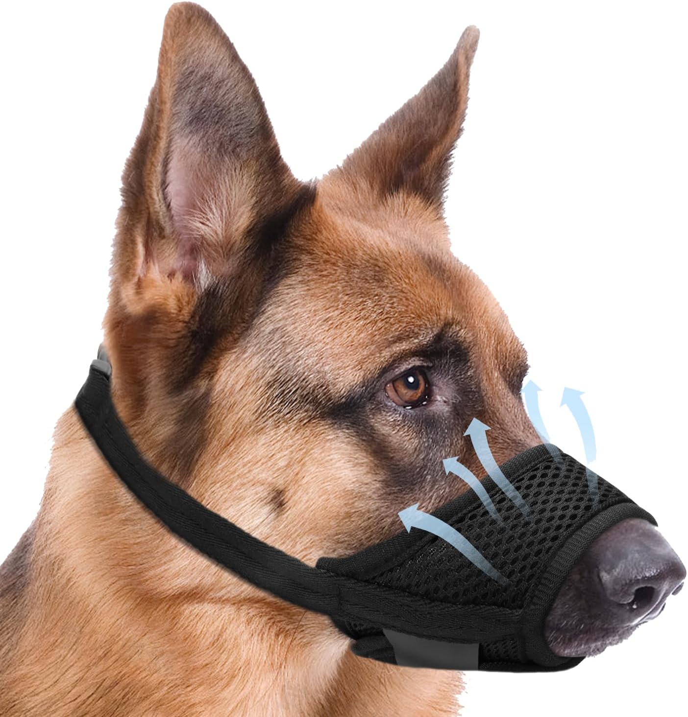 Dog Muzzle Soft Mesh Muzzle for Small Medium Large Dogs Anti Biting Barking Chewing with Adjustable Strap Breathable Drinkable Pets Muzzle for German Shepherd Chihuahua Labrador Grooming L in Nepal at...